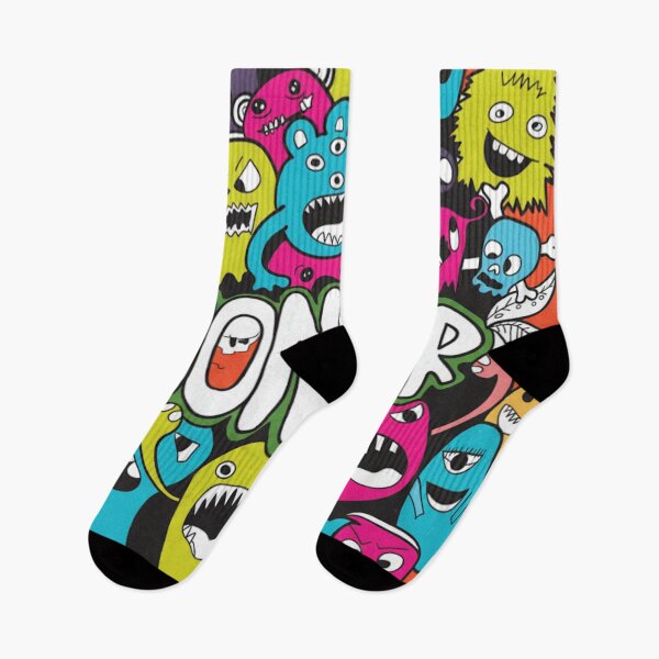 Item preview, Colorful Monster Doodle Parade – Fun Cartoon Character Art designed and sold by anandsiva2703.