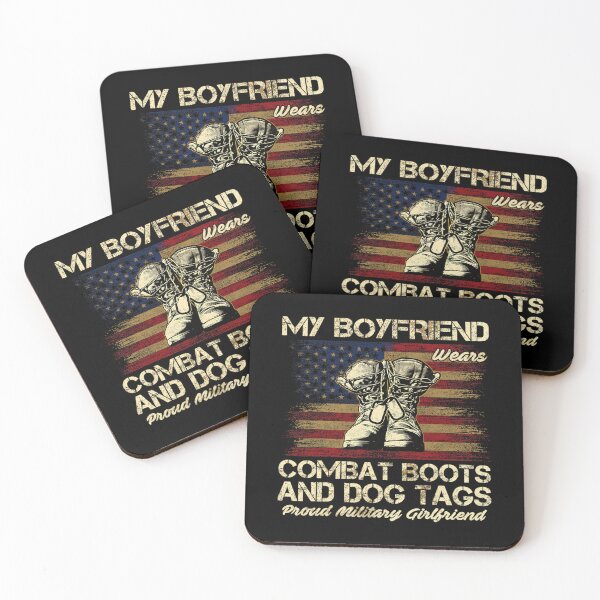 Item preview, My 	friend Wears Combat Boots and Dog Tags Veterans 		 designed and sold by mokiapoengs.