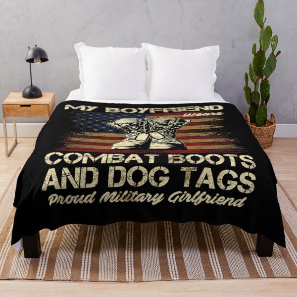 Item preview, My 	friend Wears Combat Boots and Dog Tags Veterans 		 designed and sold by mokiapoengs.