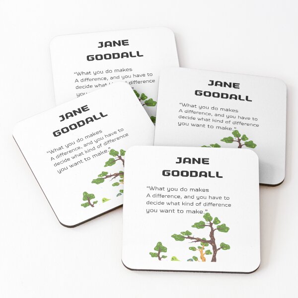 Item preview, "What You Do Makes a Difference" – Jane Goodall designed and sold by Mashahub.