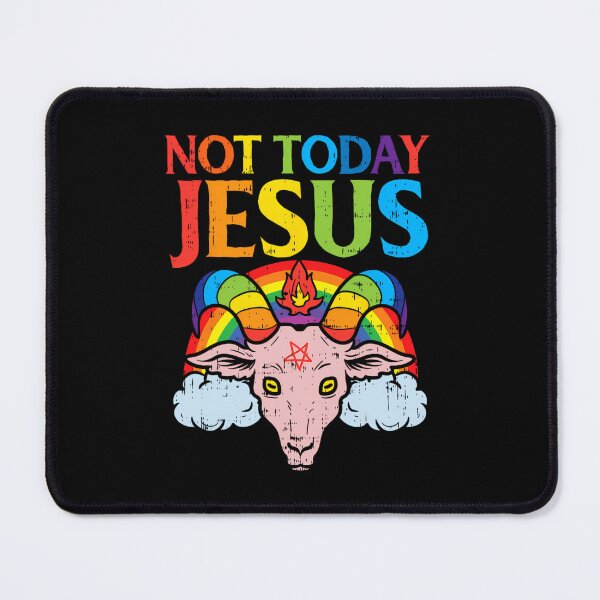 Item preview, Today Not Jesus Satan Goat Satanic Rainbow Satanism 	 		 designed and sold by jibouboitya.