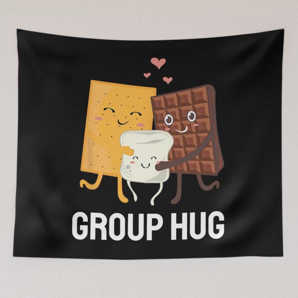 Item preview, Smores Group Hug Camping S'mores Chocolate Marshmallows 		 designed and sold by phemanffoh.