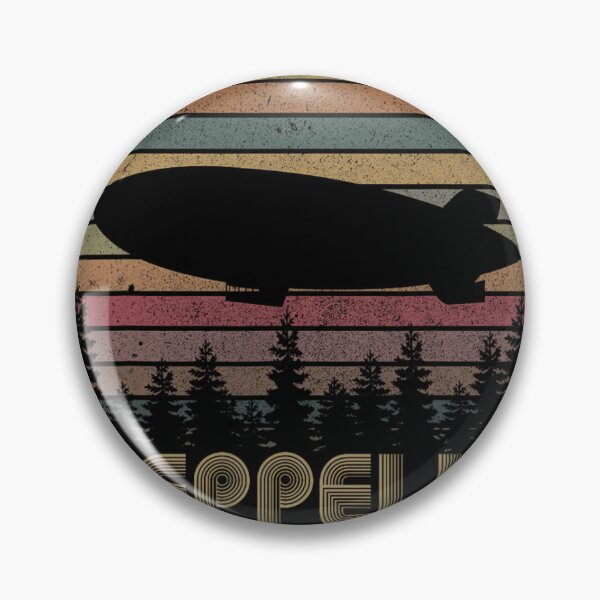 Item preview, Zeppelin Retro Vintage Sunset 70s 80s Distressed Dirigible 		 designed and sold by nainendrabek0.