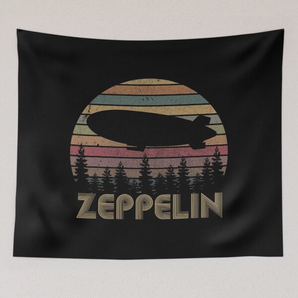 Item preview, Zeppelin Retro Vintage Sunset 70s 80s Distressed Dirigible 		 designed and sold by nainendrabek0.