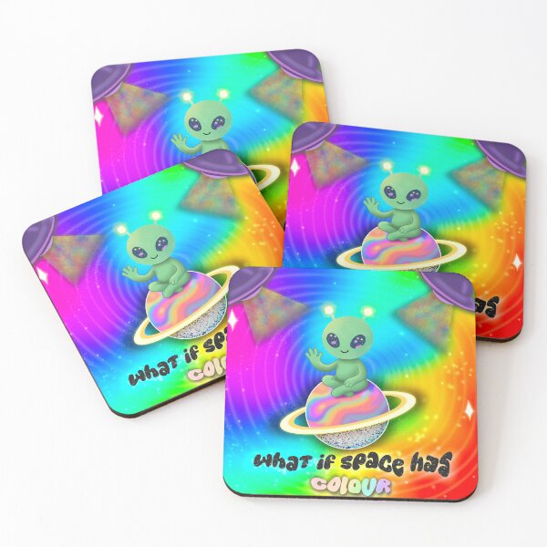 Item preview, Colourful Alien on Rainbow Planet - What If Space Has Colour  designed and sold by MindsintheMatrix.