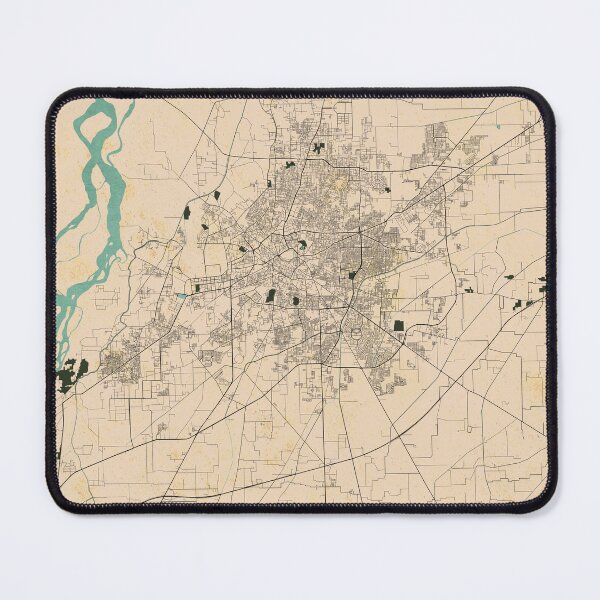 Item preview, Multan City Map of Punjab, Pakistan - Vintage designed and sold by deMAP.