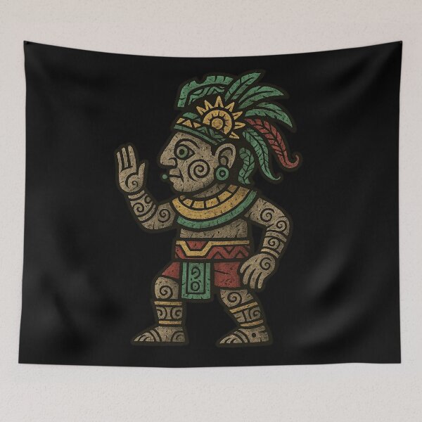 Item preview, Mayan Warrior Tribal Art Ancient Culture designed and sold by AncientVibes.