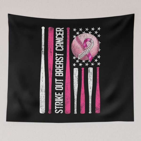 Item preview, Strike Out Breast Cancer Baseball Fight Awareness 	 	 		 designed and sold by saqifxeniaai.