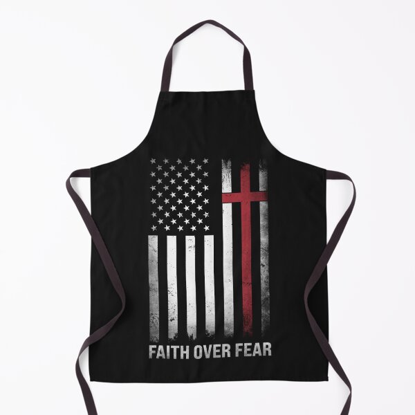 Item preview, Faith Over Fear – Christian USA Flag Cross Design designed and sold by Leppanen.