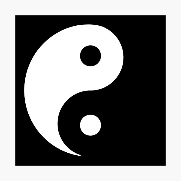 Item preview, Yin Yang Black designed and sold by suz-cat.