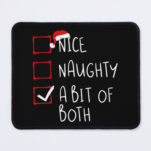 Item preview, Nice Naughty A Bit Of Both Christmas List Xmas Santa Claus designed and sold by kobsjacash.