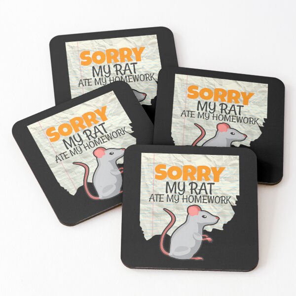 Item preview, Sorry My Rat ate my Homework Kids	 designed and sold by nadryloreciu.