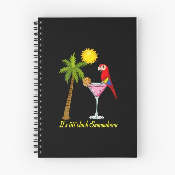 Item preview, 	s It's 5 O'clock Somewhere Funny Parrots Design Vacation Tee 	 		 designed and sold by budajeideth.