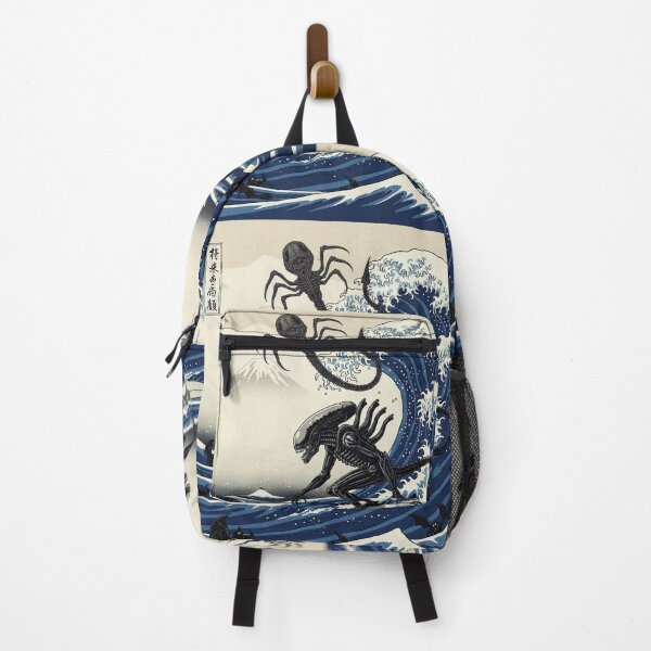 Item preview, Alien Surfing The Great Wave by Hokusai designed and sold by Apocalyptik Designs .