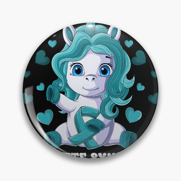 Item preview, Tourette syndrome Awareness Month Teal Ribbon Unicorn 		 designed and sold by jibouboitya.