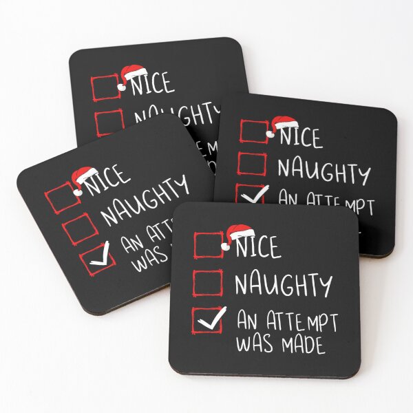 Item preview, Nice Naughty An Attempt Was Made Christmas List Santa Claus 		 designed and sold by kobsjacash.