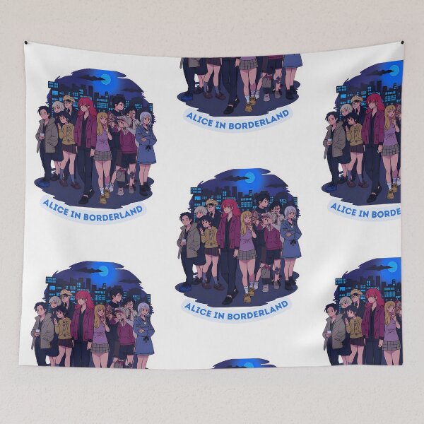 Item preview, Alice in Borderland Sticker – Full Cast Group Art | Anime Survival Game Fan Merch | Cute & Edgy Night City Design designed and sold by SassyArtist9006.