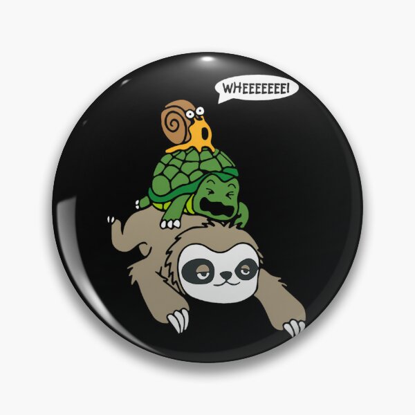 Item preview, Sloth Turtle Snail Piggyback 	 Animal Running Wild Tee	 designed and sold by vougashayagl.