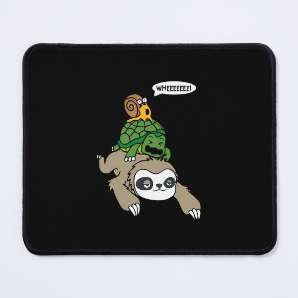Item preview, Sloth Turtle Snail Piggyback Animal Running Wild Tee designed and sold by vougashayagl.