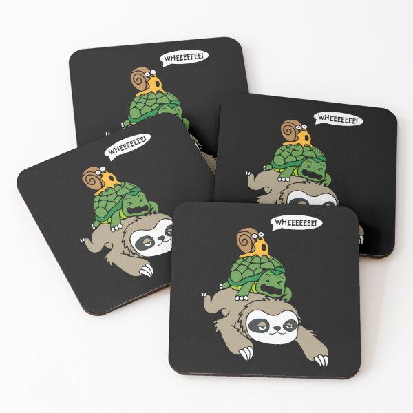 Item preview, Sloth Turtle Snail Piggyback 	 Animal Running Wild Tee	 designed and sold by vougashayagl.