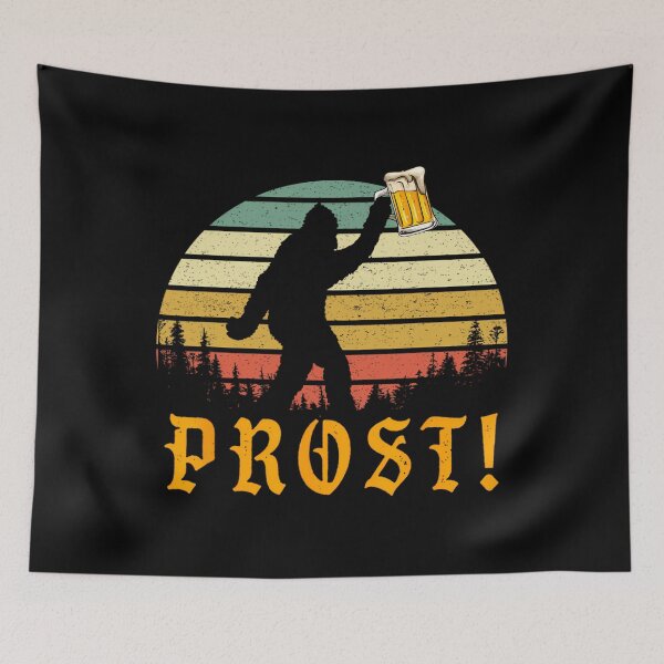 Item preview, Vintage PROST! Bigfoot Yeti Drinking Beer German Oktoberfest 		 designed and sold by sammutbayjal.