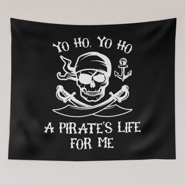 Item preview, Yo Ho Yo Ho A Pirate's Life For Me Spooky Skeleton Pirate 		 designed and sold by jussyivaldot.