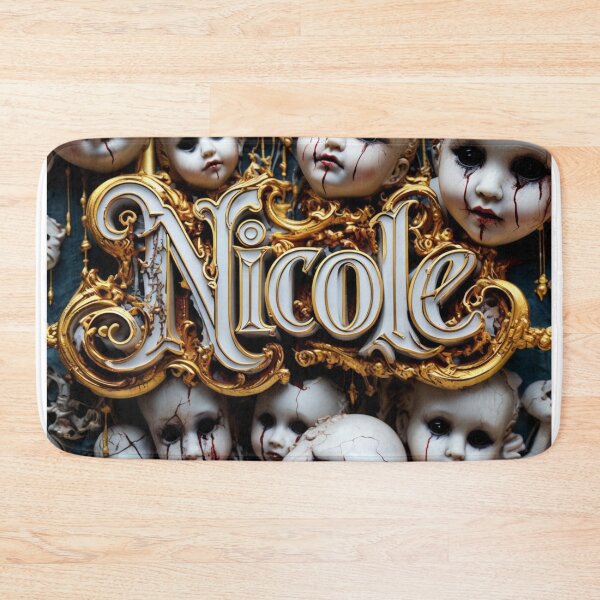 Item preview, Nicole – Golden frame with spooky doll heads designed and sold by Antik by Schulz.