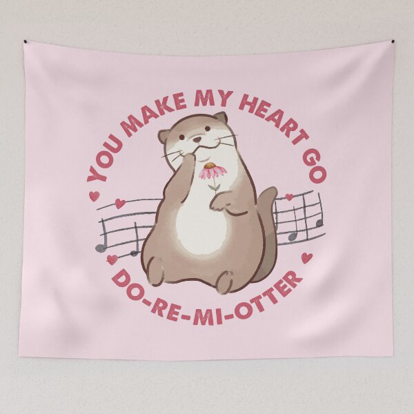 Item preview, You Make My Heart Go Do-Re-Mi-Otter designed and sold by chillaxcats.