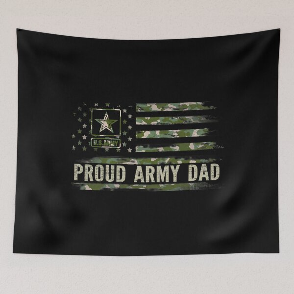Item preview, Vintage Proud Army Dad Camo American Flag Veteran 	 		 designed and sold by sammutbayjal.