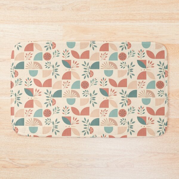 Item preview, Pastel Geometric Floral Flower Leaves, Light  Theme, Stylize, Repeated Texture Pattern (image size 8320x12480) designed and sold by Digital-Davinci.