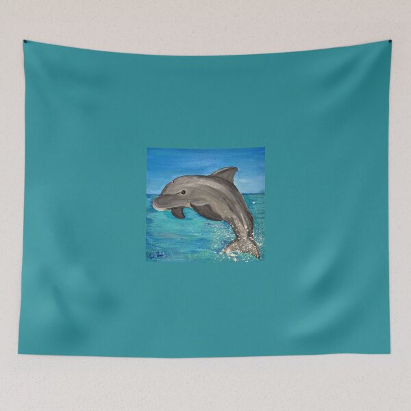 Item preview, Dolphin Painting designed and sold by Jaya Tewart.