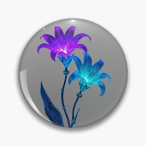 Item preview, Ethereal Neon Flowers in Bioluminescent Glow with Futuristic Magical Design designed and sold by PixelVibe782.