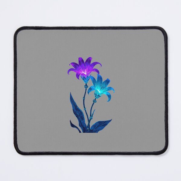 Item preview, Ethereal Neon Flowers in Bioluminescent Glow with Futuristic Magical Design designed and sold by PixelVibe782.