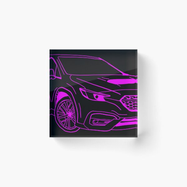 Item preview, Neon Pink VB WRX Sedan car Line Art designed and sold by knxwone.