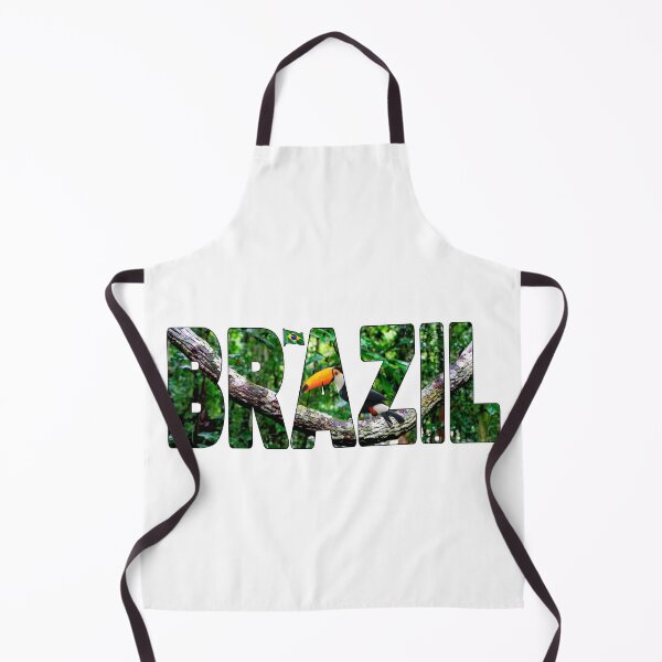 Item preview, BRAZIL - Toucan Bird on the Amazon River Rainforest Flag designed and sold by Adam Gormley.