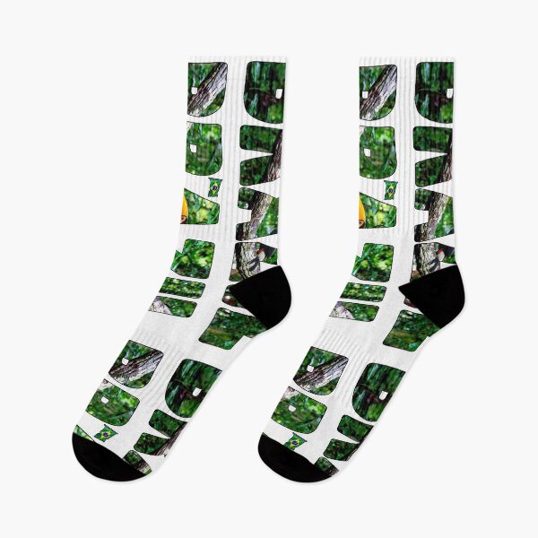 Item preview, BRAZIL - Toucan Bird on the Amazon River Rainforest Flag designed and sold by Adam Gormley.