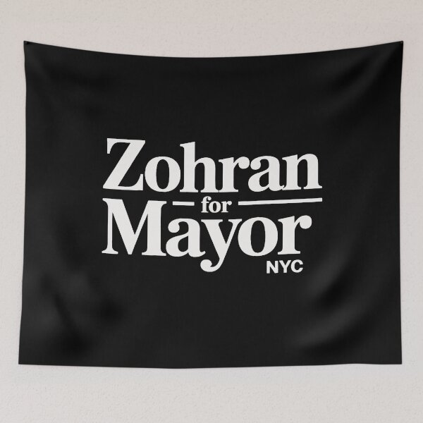 Item preview, Zohran Mamdani designed and sold by Tiar-Kin.