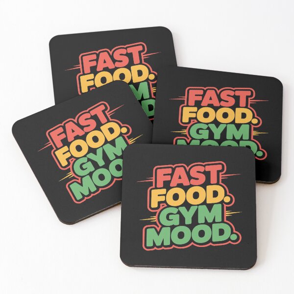 Item preview, Red, Orange, and Green Bold Text Expressing Food and Fitness Contrast designed and sold by SplashTastic.