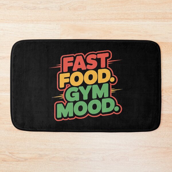 Item preview, Red, Orange, and Green Bold Text Expressing Food and Fitness Contrast designed and sold by SplashTastic.