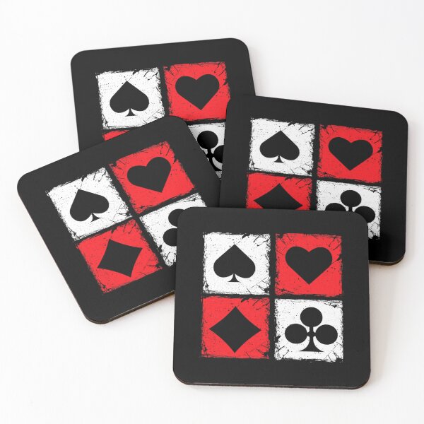 Item preview, Pinochle card suits symbols retro squares - pinochle 	 		 designed and sold by pimpaoekenta9.