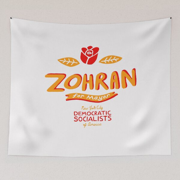 Item preview, Zohran Mamdani designed and sold by Tiar-Kin.