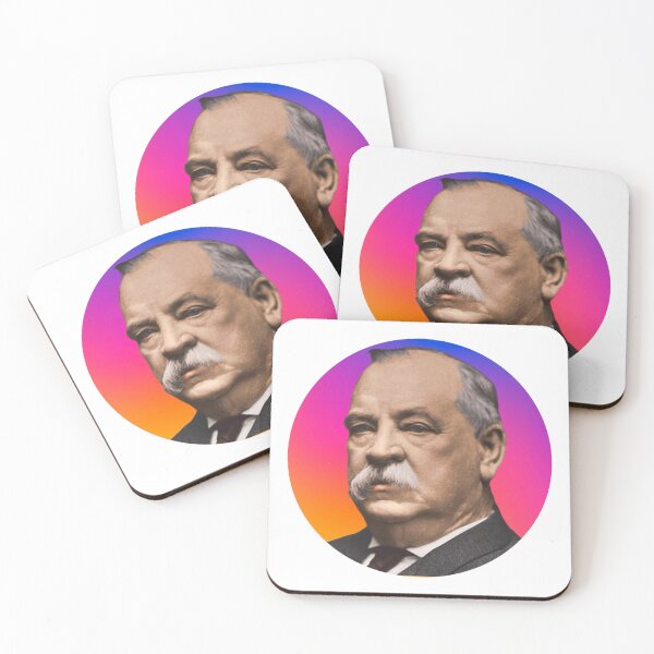 Aperçu de l'œuvre Profil du président américain Grover Cleveland créée et vendue par ACTUALLY America First.