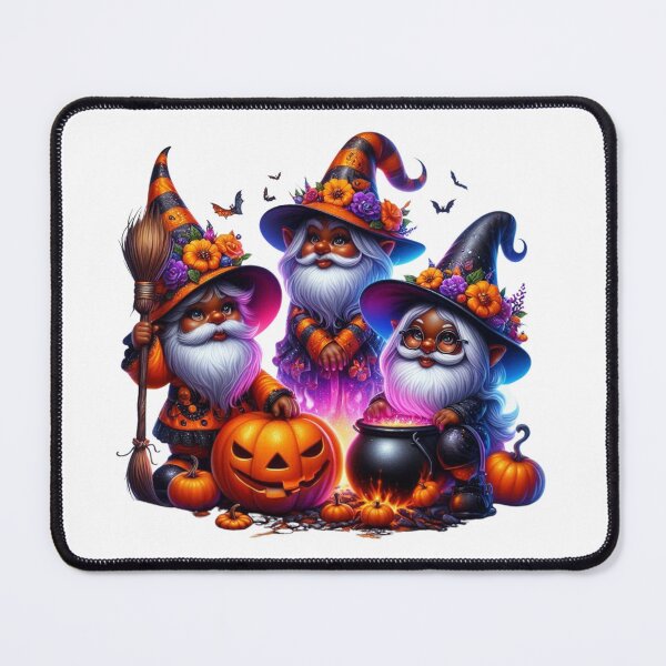 Item preview, Afro Halloween Gnomes | Melanin Wizards with Pumpkins | Spooky Fall Art designed and sold by Lulunza.