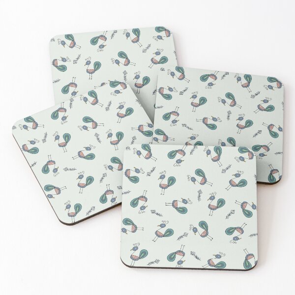 Item preview, Boho Peacock Seamless Pattern – Folk Art Bird Design designed and sold by  Boho Vibes Studio.