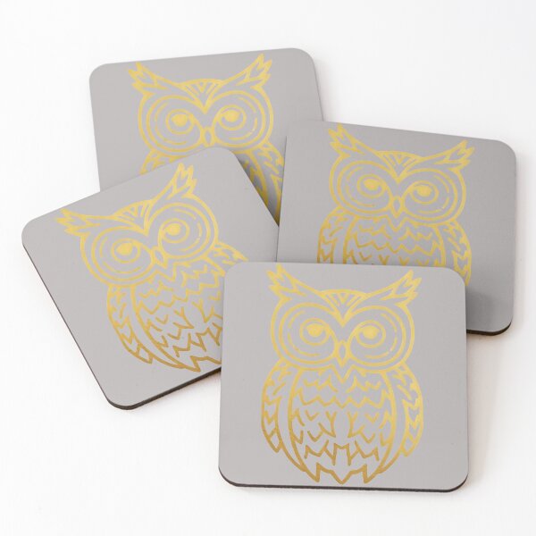 Item preview, Golden Outline of Owl Jolson designed and sold by SweetRossel.