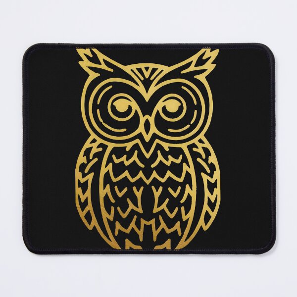 Item preview, Golden Outline of Owl Jolson designed and sold by SweetRossel.