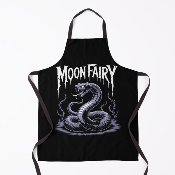 Artikelvorschau, Moon Fairy Snake – Gothic Dark Fantasy Serpent with Dripping Text Design entworfen und verkauft von WitchyWhisper.