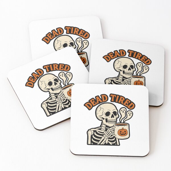 Item preview, Dead Tired – Vintage Skeleton Coffee Halloween T-Shirt designed and sold by DrDoke.