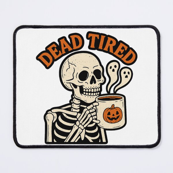 Item preview, Dead Tired – Vintage Skeleton Coffee Halloween T-Shirt designed and sold by DrDoke.