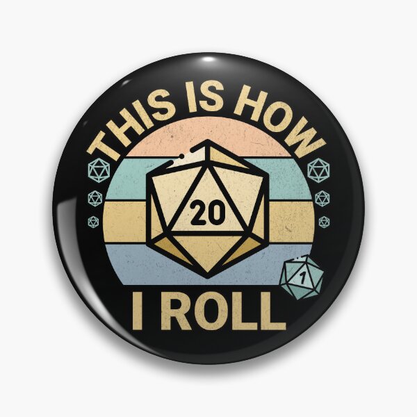 Item preview, This Is How I Roll D20 Dice designed and sold by dudelinart.